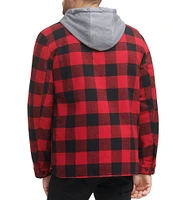 Levi's® Sherpa Lined Classic Flannel Plaid Shirt Jacket