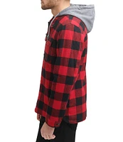 Levi's® Sherpa Lined Classic Flannel Plaid Shirt Jacket