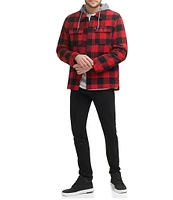 Levi's® Sherpa Lined Classic Flannel Plaid Shirt Jacket