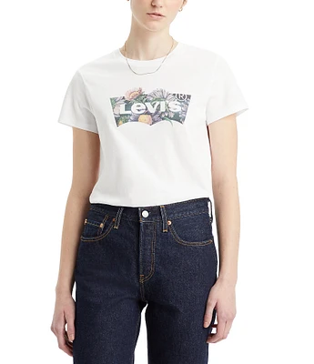 Levi's® Floral Fill Batwing Logo Graphic T-Shirt