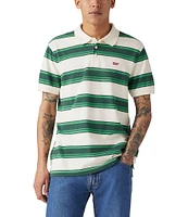 Levi's® Housemark Short Sleeve Striped Polo Shirt