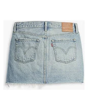 Levi's® Icon Mid Rise Raw Hem Denim Micro Mini Skirt