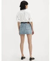 Levi's® Icon Mid Rise Raw Hem Denim Mini Skirt