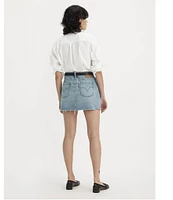 Levi's® Icon Mid Rise Raw Hem Denim Micro Mini Skirt