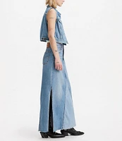 Levi's® Iconic Mid Rise Slide Slit Maxi Denim Skirt