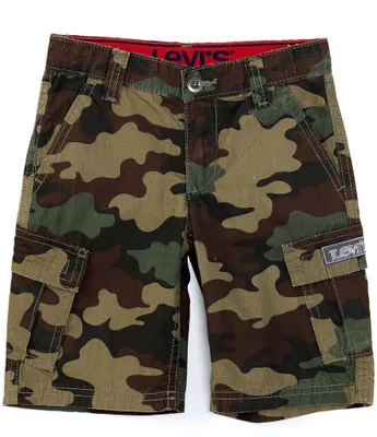 Levi's® Little Boys 2T-7 Camo Relaxed-Fit Cargo Shorts