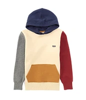 Levi's® Little Boys 2T-7 Long Sleeve Color Block Fleece Hoodie