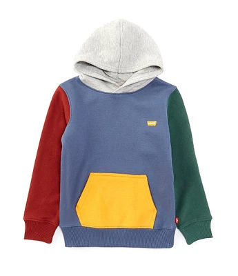 Levi's® Little Boys 2T-7 Long Sleeve Color Block Fleece Hoodie