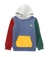 Levi's® Little Boys 2T-7 Long Sleeve Color Block Fleece Hoodie