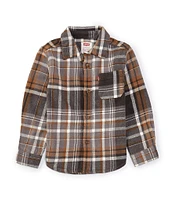 Levi's® Little Boys 2T-7 Long-Sleeve Plaid Flannel Shirt