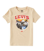 Levi's® Little Boys 2T-7 Short Sleeve Soaring Eagle Graphic T-Shirt