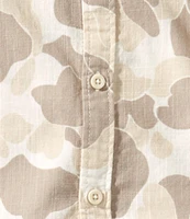 Levi's® Little Boys 2T-7 Short-Sleeve Woven Top & Peached Twill Cargo Shorts Set