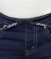 Levi's® Little Boys 2T-7X Skinny-Fit Printed Drawstring Pull-On Denim Pants