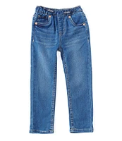 Levi's® Little Boys 2T-7X Skinny-Fit Printed Drawstring Pull-On Denim Pants