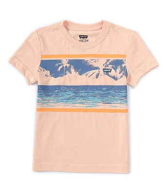 Levi's® Little Boys 4-7 Short Sleeve Seaside Palms Graphic T-Shirt
