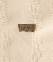 Levi's® Little Boys 4-7 Short Sleeve Textured-Stripe Woven Shirt