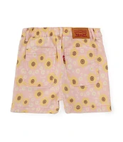 Levi's® Little Girls 4-6X Floral Print High Rise Twill Shorts