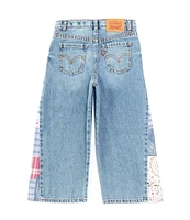 Levi's® Little Girls 4-6X High-Rise Pieced Baggy Jeans