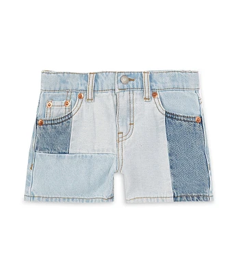 Levi's® Little Girls 4-6X Shade Block Girlfriend Shorts