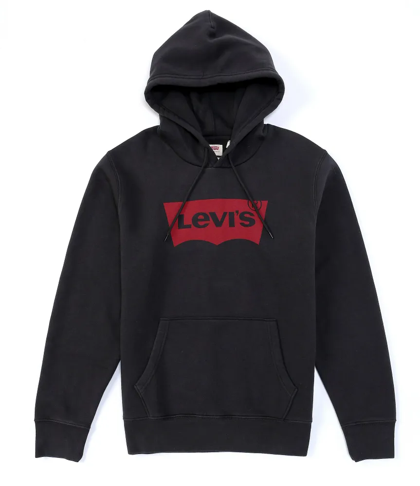 Levi's® Long-Sleeve Batwing Graphic Fleece Hoodie