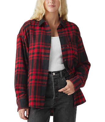 Levi's® Long Sleeve Henri Plaid Flannel Shirt