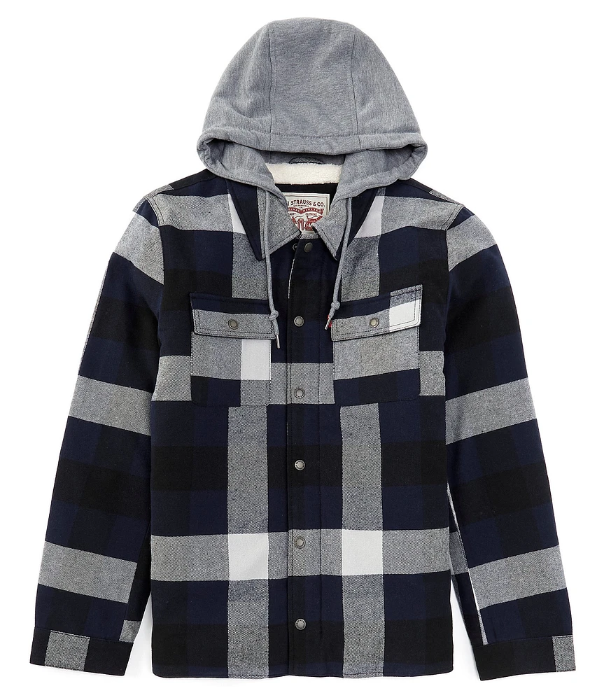 Levi's® Sherpa Lined Plaid Shirt Jacket