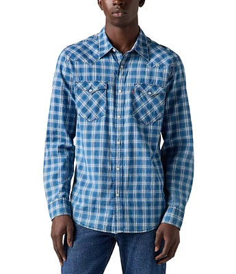 Levi's® Long Sleeve Plaid Woven Western Shirt