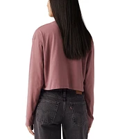 Levi's® Long Sleeve Scenic Mountain Cropped T-Shirt