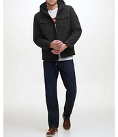 Levi's® Dual Chest Pocket Soft Shell Sherpa Lined Zip Front Jacket