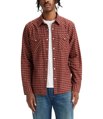 Levi's® Long Sleeve Wesley Micro Plaid Woven Shirt