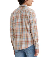 Levi's® Long Sleeve Zeke Plaid Western Shirt