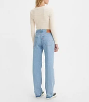 Levi's® Low Pro Mid Rise Destructed Straight Jeans