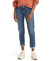 Levi's® Mid Rise Tapered Leg Rolled Hem Stretch Denim Boyfriend Jeans