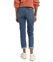 Levi's® Mid Rise Tapered Leg Rolled Hem Stretch Denim Boyfriend Jeans