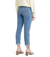 Levi's® Mid Rise Tapered Leg Rolled Hem Stretch Denim Boyfriend Jeans