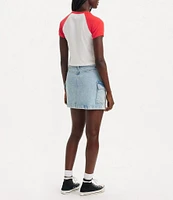 Levi's® Mid Rise Cargo Pocket Mini Denim Skirt