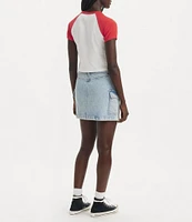 Levi's® Mid Rise Cargo Pocket Mini Denim Skirt