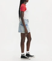 Levi's® Mid Rise Cargo Pocket Mini Denim Skirt