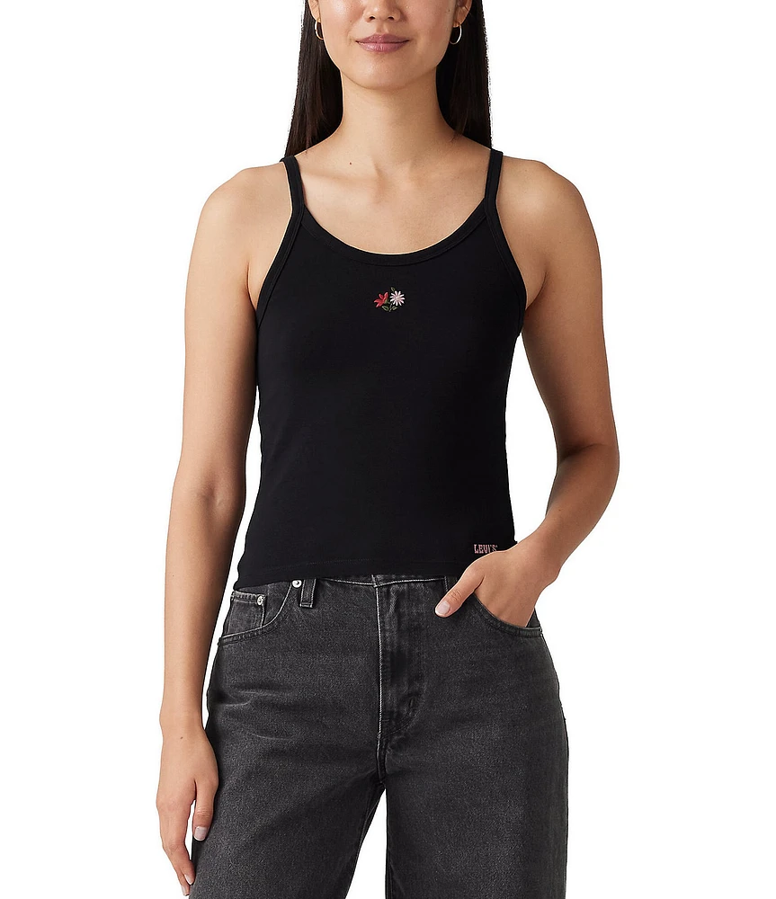Levi's® Molly Sleeveless Floral Motif Tank Top