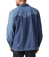 Levi's® Pieced Color Block Long Sleeve Utility Denim Shirt