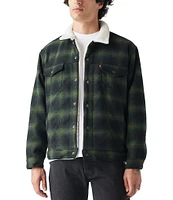 Levi's® Plaid Sherpa Trucker Jacket