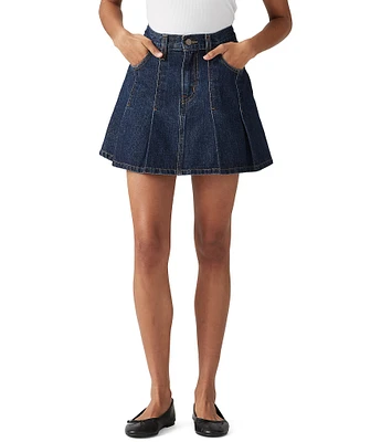 Levi's® Pleated Denim Mini Skirt