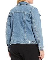 Levi's® Plus Size Point Collar Long Sleeve Original Trucker Jacket