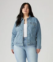 Levi's® Plus Size Point Collar Long Sleeve Welt Pocket Original Trucker Jacket