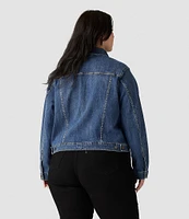 Levi's® Plus Size Point Collar Long Sleeve Original Trucker Jacket