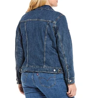 Levi's® Plus Size Point Collar Long Sleeve Original Trucker Jacket