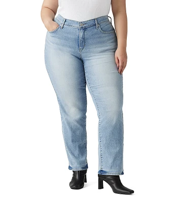 Levi's Plus Size Shaping Mid-Rise Tummy Slimming Straight Leg Jeans