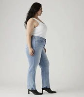 Levi's Plus Size Shaping Mid-Rise Tummy Slimming Straight Leg Jeans