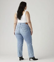 Levi's Plus Size Shaping Mid-Rise Tummy Slimming Straight Leg Jeans