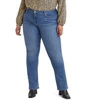 Levi's Plus Size Shaping Tummy Slimming Straight Leg Jeans